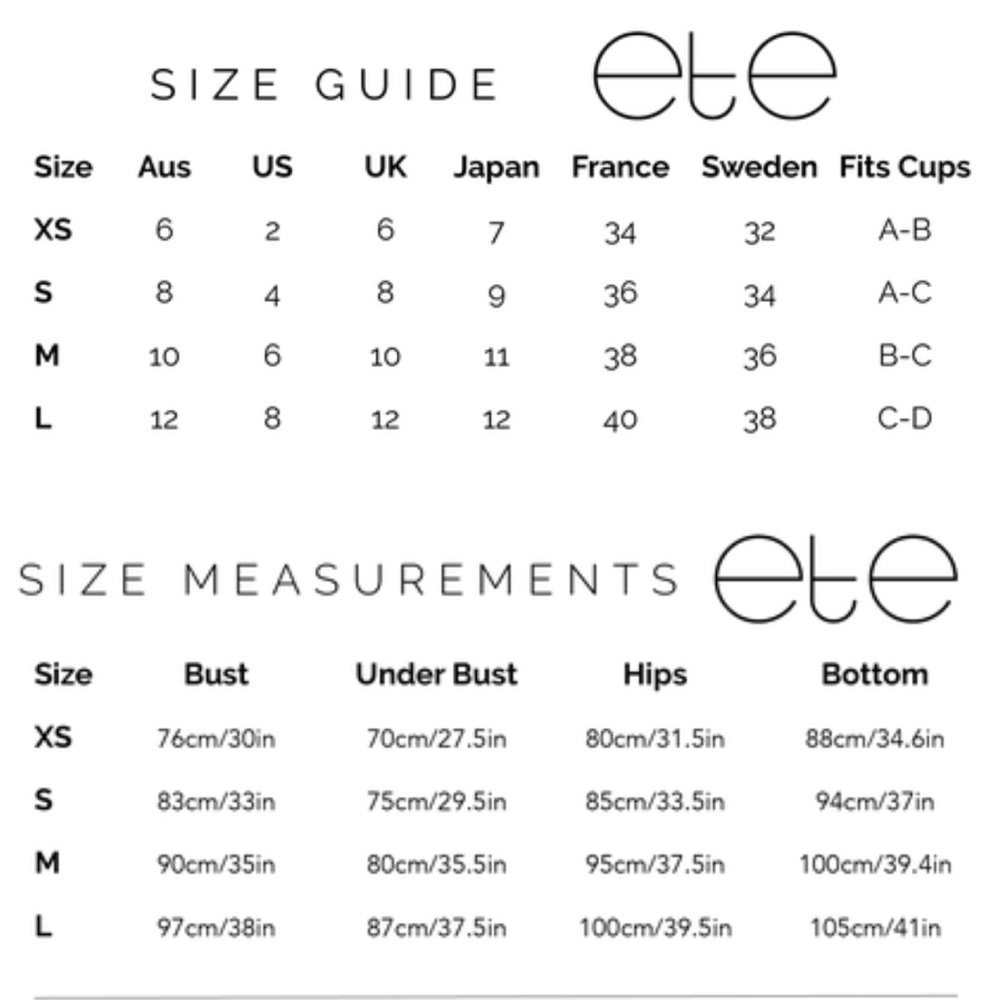 NWT Ete Swimwear striped mia cheeky bikini bottoms - Picture 5 of 5